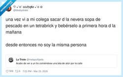 Enlace a La peña come cosas muy raras, por @bbabydrake