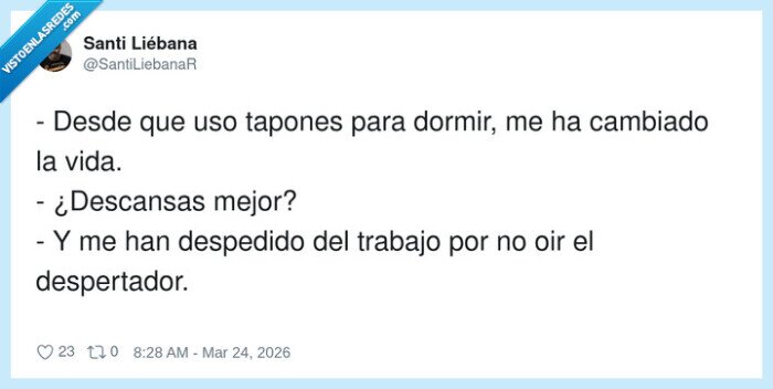 tapones,despertador,trabajo,despido,sue&ntilde;o