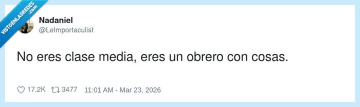 clase media,obrero,cosas