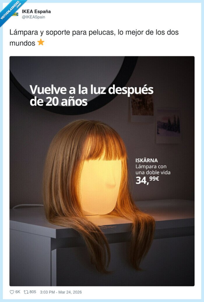 lampara,peluca,doblevida,ikea,iskarna