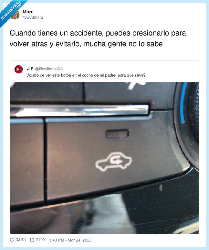coche,bot&oacute;n,accidente,regresar