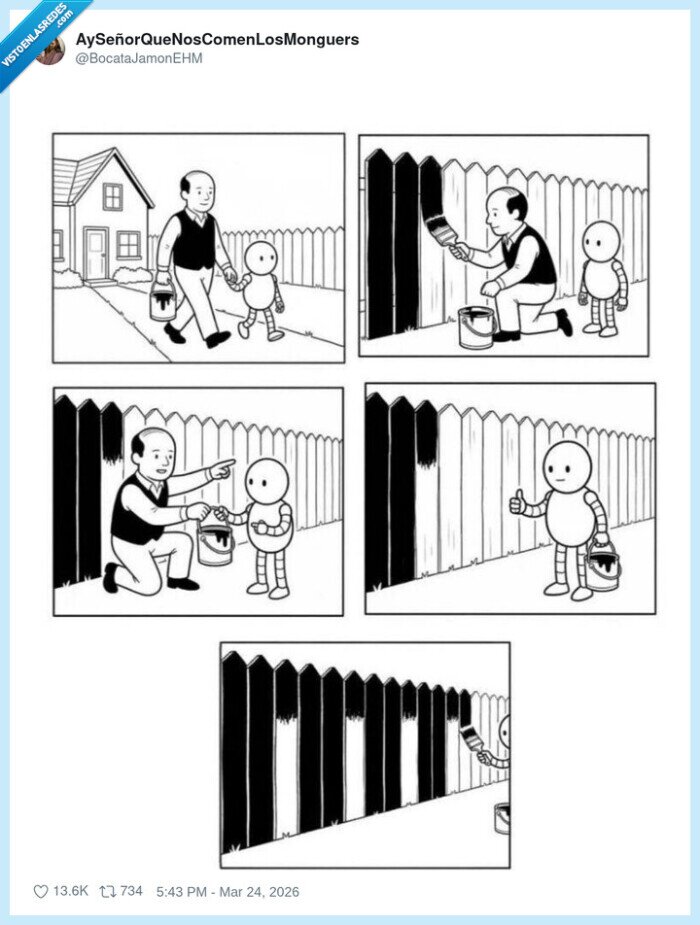 valla,pintura,vecinos,ni&ntilde;os,caos