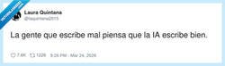 Enlace a Los que ponen ‘haber’ con b y luego confían en la IA como si fuera la RAE, por @laquintana2015