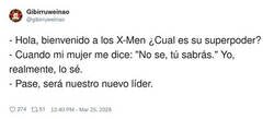 Enlace a Mi superpoder es saber EXACTAMENTE lo que quiere decir con “tú sabrás”, por @gibirruweinao