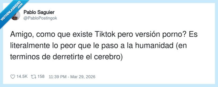 TikTok,cerebro,prongraf&iacute;a,humanidad,derretir