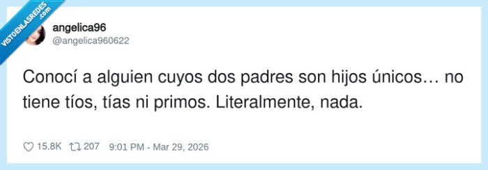 familia,hijos_unicos,tios,primos,extincion_familiar
