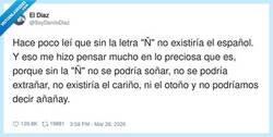 Enlace a La Ñ sosteniendo el castellano como yo sostengo el grupo del curro: sin aportar, pero imprescindible, por @SoyDaniloDiaz