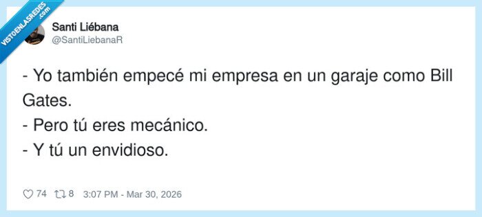 garaje,empresa,mec&aacute;nico,envidia,BillGates