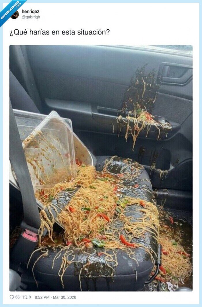 t&aacute;per,coche,desastre,comida,mancha