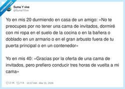 Enlace a Con 20 me valía cualquier rincón; con 40 necesito mi cama y mi cargador (y silencio)