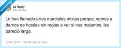 Enlace a MMA suena mejor que “hostias a ver quién cae primero”, por @La_Nusky_