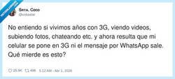 Enlace a El 3G antes: Netflix. El 3G ahora: ni un “hola” sale, por @cokastar