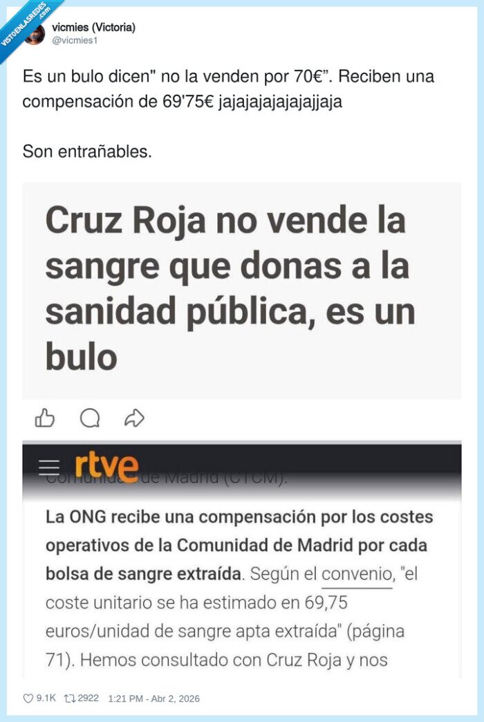 CruzRoja,sangre,compensaci&oacute;n,bulo,Madrid