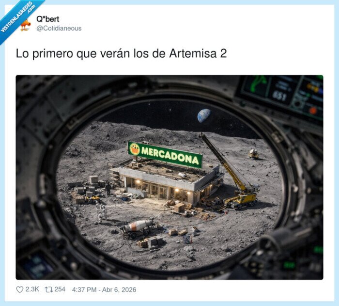 Artemisa2,Luna,Mercadona,astronautas,supermercado