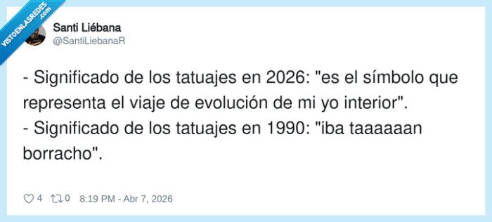 tatuajes,resaca,noventas,postureo,borrachera