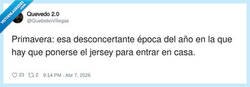Enlace a Primavera: la estación en la que fuera vas de verano y en tu casa te planteas el edredón, por @QuebeboVillegas