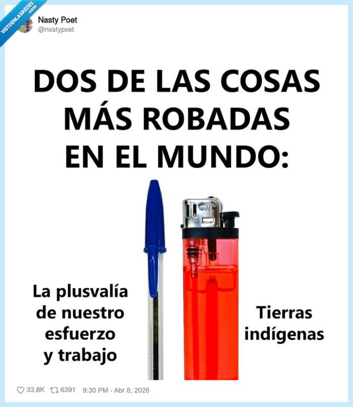 bol&iacute;grafo,mechero,trabajo,robo,plusval&iacute;a