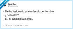 Enlace a Lesión confirmada: deltoides y delto-luego, por @Tweeterricola