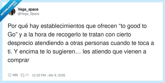 toogoodtogo,desprecio,hosteler&iacute;a,clientes,recogida