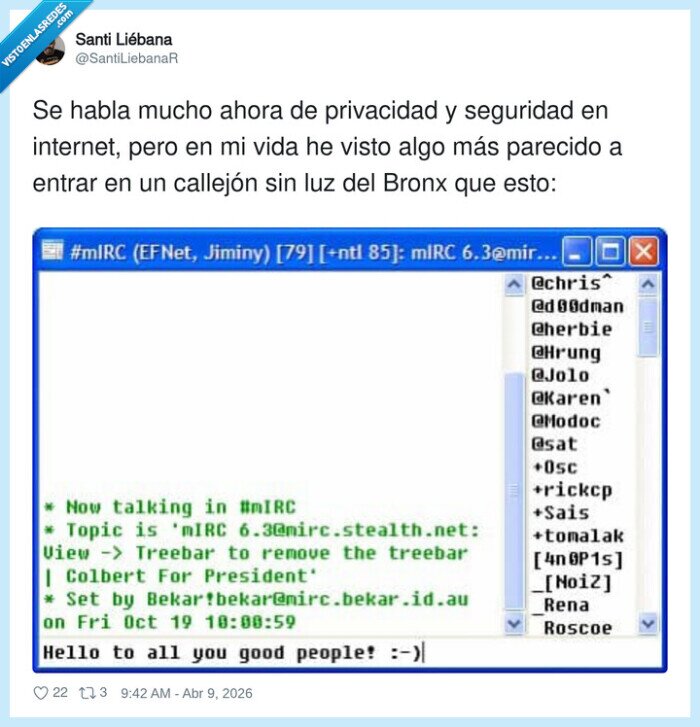privacidad,seguridad,internet,irc,nostalgia