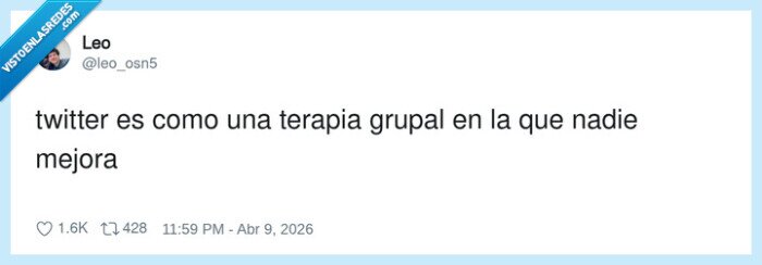 twitter,terapia,grupal,mejorar,nadie