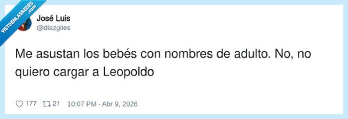 nombres,bebes,Leopoldo,miedo,cargar