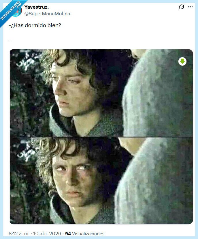 dormiddo,el se&ntilde;or de lso anillos,frodo