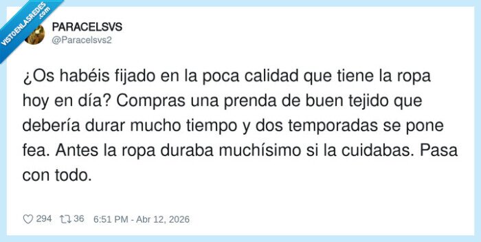 calidad,ropa,duracion,moda,nostalgia