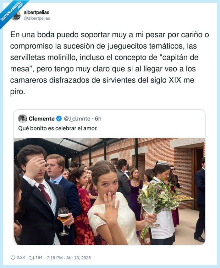 boda,camareros,disfraces,sirvientes,rechazo