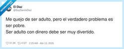 Enlace a Ser adulto está guay… lo caro es la suscripción sin dinero, por @SoyDaniloDiaz