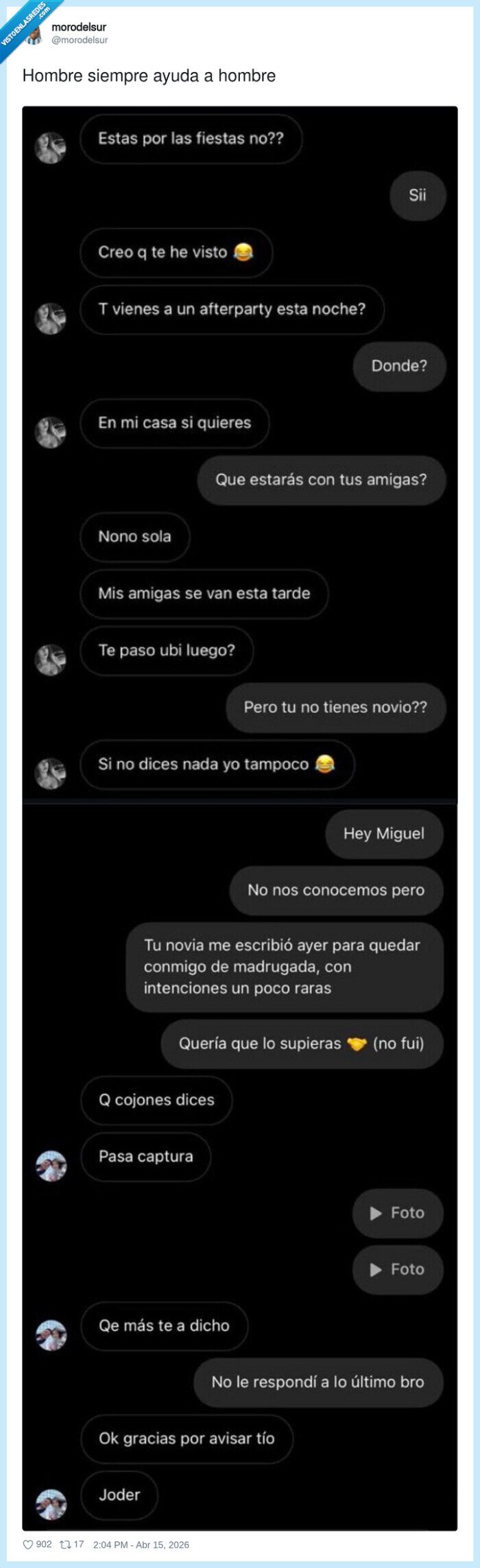 pareja,whatsapp,infidelidad,fiesta,colegas