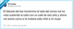 Enlace a Es un sentimiento horrible, por @SospechosoUsual