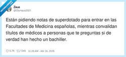 Enlace a Para entrar te piden ser Einstein, pero para ejercer vale con traer el título en un pendrive, por @Olympus2021