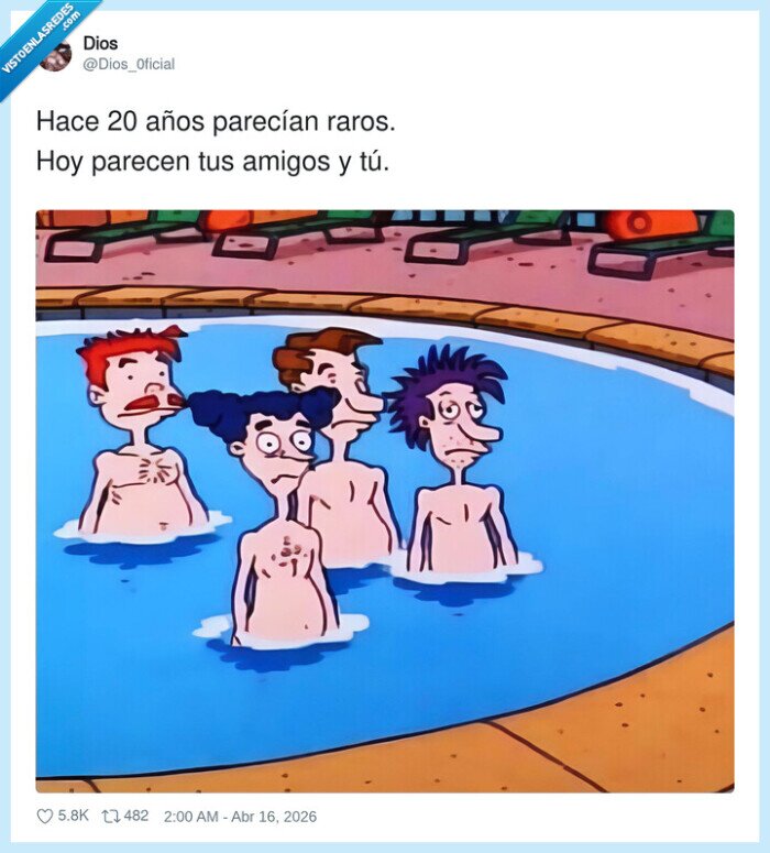 amigos,piscina,20a&ntilde;os,cambio,comportamiento