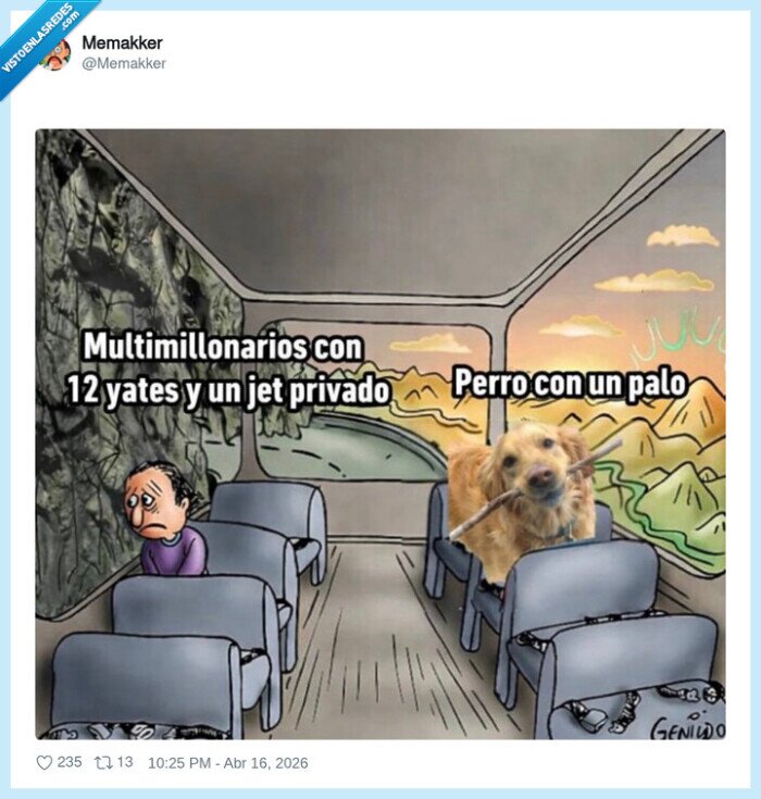 reflexion,riqueza,perro,palo,avion,meme,autobus
