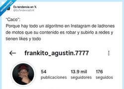 Enlace a El algoritmo de Instagram: si robas motos, te verifica la cuenta y te pone en recomendados, por @EsTendenciaEnX