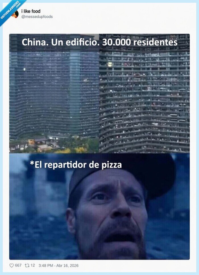 edificio,residentes,entrega,pizza,desaf&iacute;o