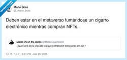 Enlace a Los del 3D ahora van con casco de VR y una hipoteca en NFTs, por @_mario_boss