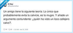 Enlace a Nuevo tratamiento anticalvicie: dejar de ducharte y confiar en la ciencia de la mugre, por @SoyDaniloDiaz