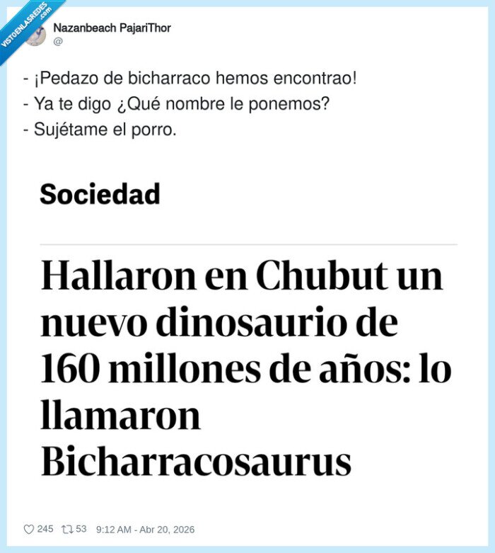 dinosaurio,Chubut,bicharraco,titular,ciencia