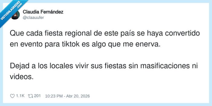 fiestas,tiktok,locales,masificaciones,enervar