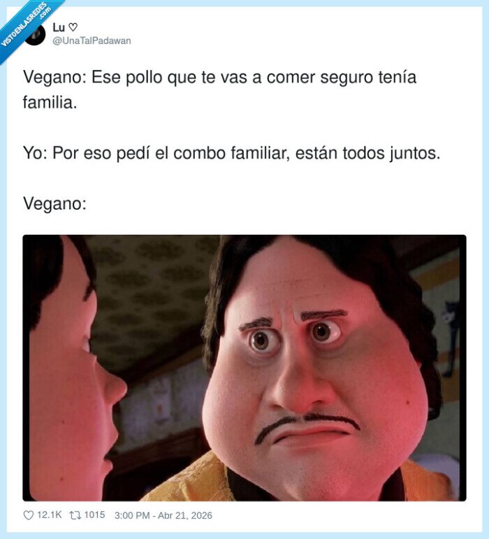 vegano,pollo,combo,familia,respuesta