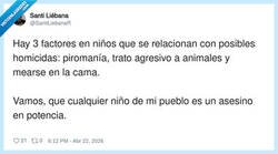 Enlace a Según ese estudio, en mi pueblo lo raro es no tener antecedentes, por @SantiLiebanaR