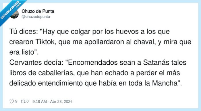 TikTok,Cervantes,Satan&aacute;s,caballer&iacute;as,Mancha
