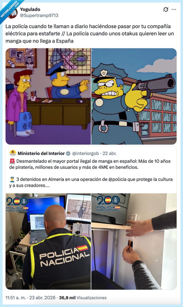 polic&iacute;a,manga,pirater&iacute;a,estafas,otakus