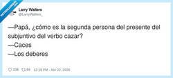 Enlace a Te pregunto una cosa de lengua y me respondes con la realidad: los deberes, por @LarryWalters_