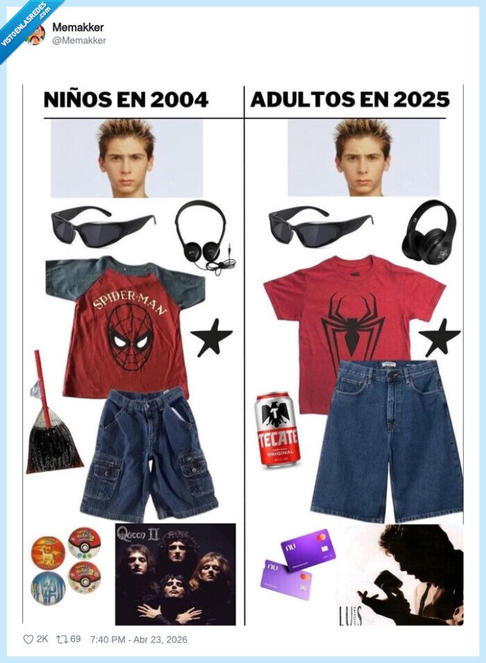 nostalgia,adultos,spiderman,deudas,consumo