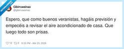 Enlace a El aire acondicionado solo se revisa cuando ya estás sudando hasta los pensamientos, por @gibirruweinao
