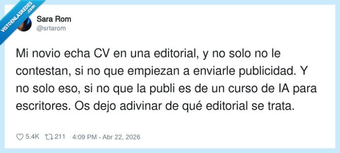 CV,editorial,publicidad,IA,cursos
