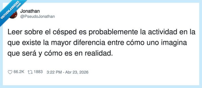 leer,hierba,expectativas,realidad,diferencia